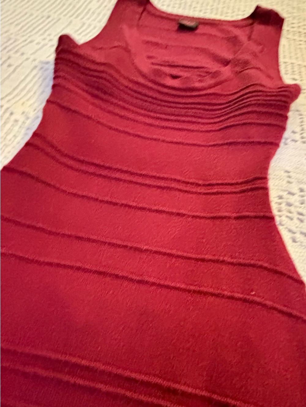 2b bebe Ruched Mini Dress in Red Size Medium